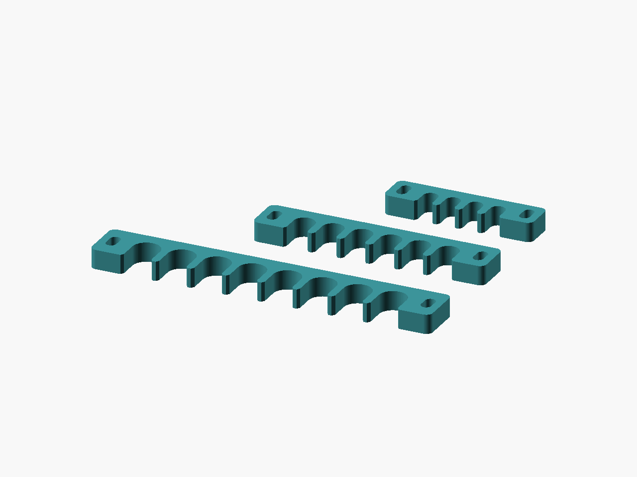 Loomfork: alternate CAD render of the full design set